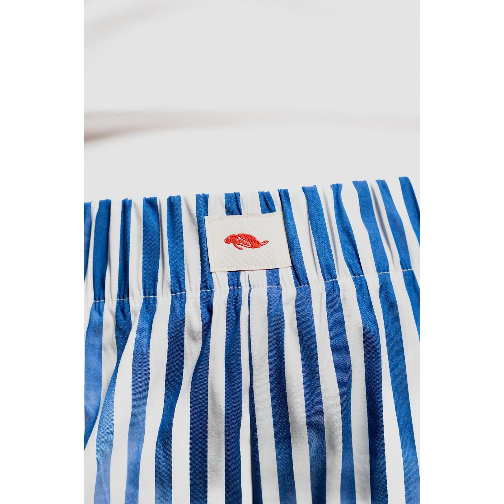 Striped Summer Shorts - Blue and White