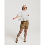 Peplum Blouse - White