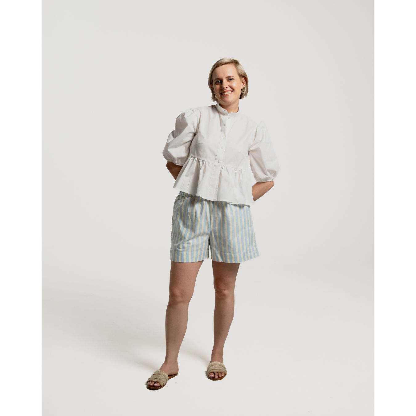 Peplum Blouse - White