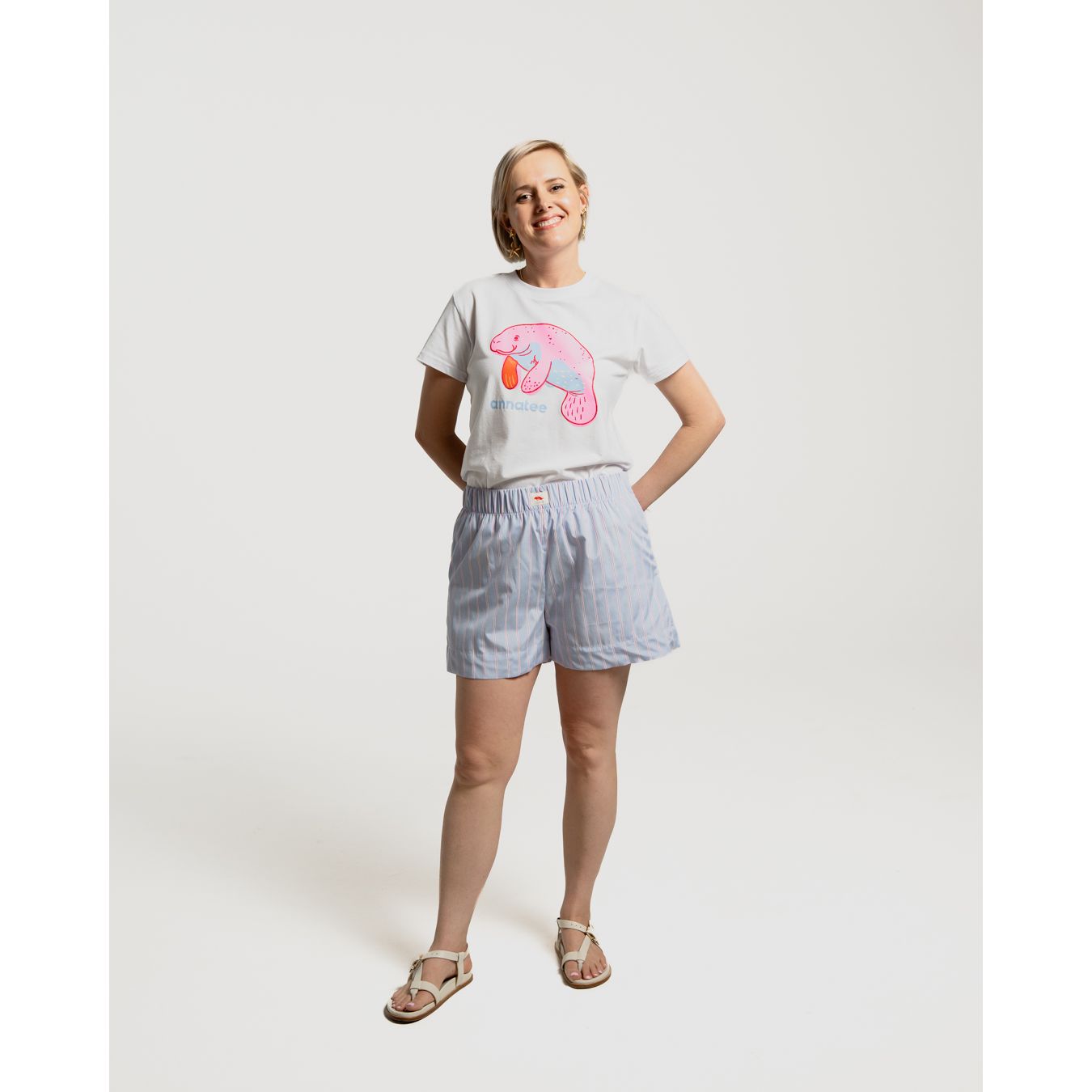 Striped Summer Shorts - Red, White and Blue