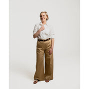 Wide Leg Pants - Beige