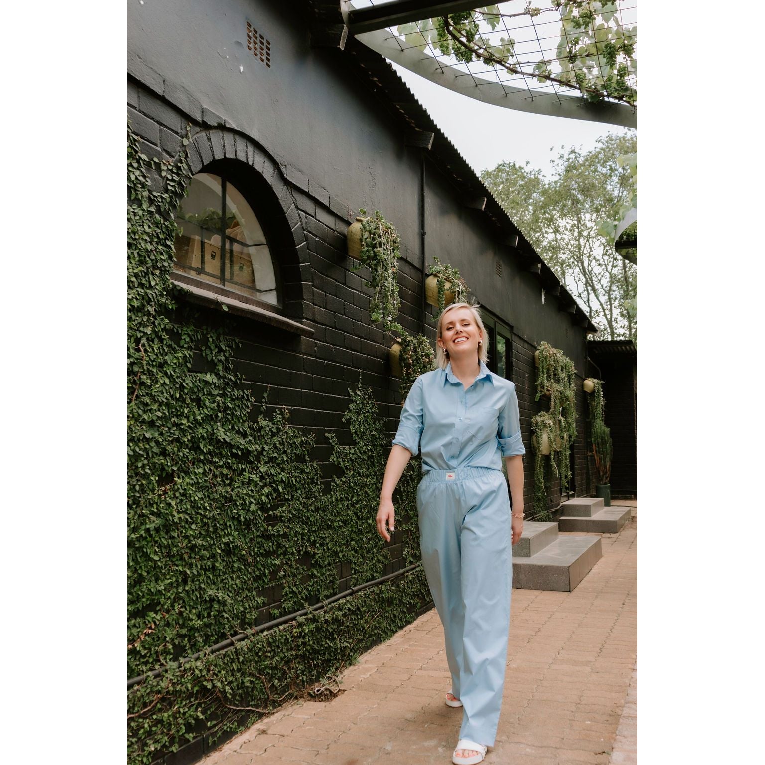 Cotton Poplin Shirt - Light Blue