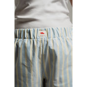 Striped Summer Pants - Light Blue and Yellow