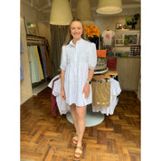 Cotton Poplin Dress - White